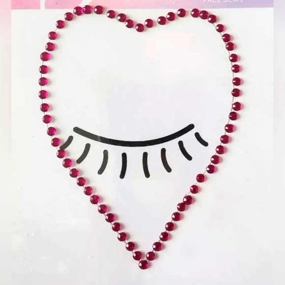 SEALED Taylor Swift Lover 2019 Heart Pink Face Gems - Picture 2 of 2